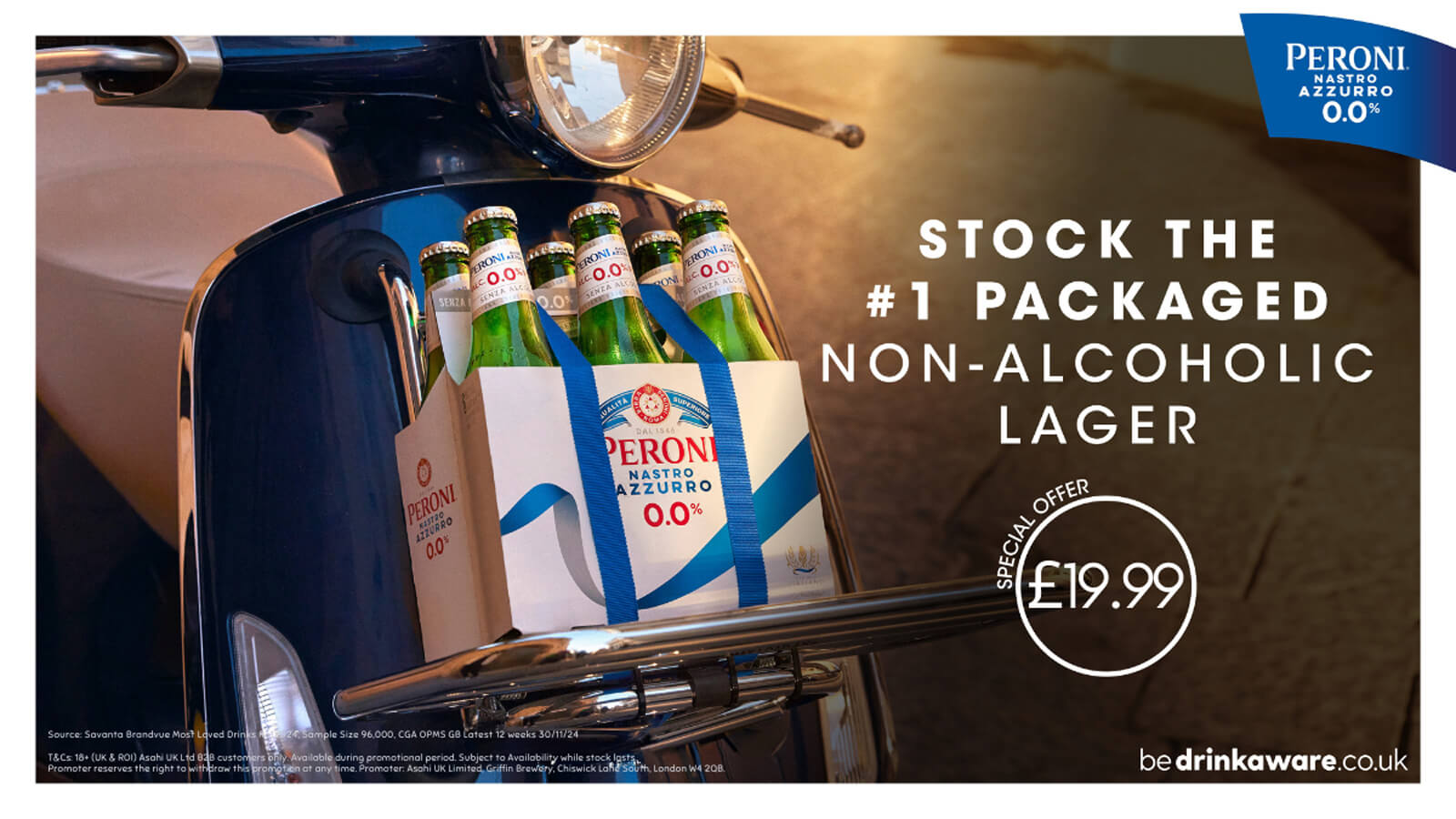 Champers Drinks - Special Offer - Peroni 0.0 - 1600x900-o